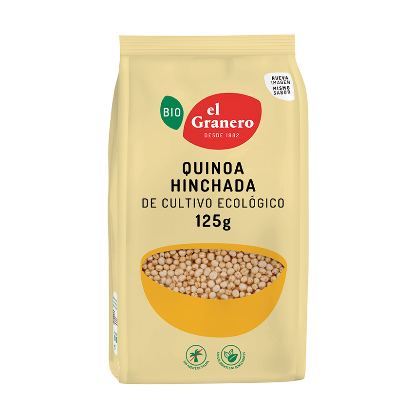 Quinoa hinchada bio El Granero Integral 125g. en Biosano