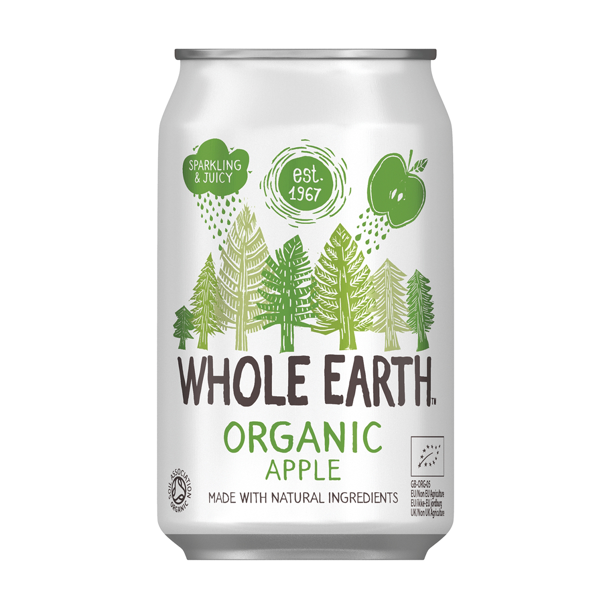 Refresco de manzana Whole Earth 330ml.