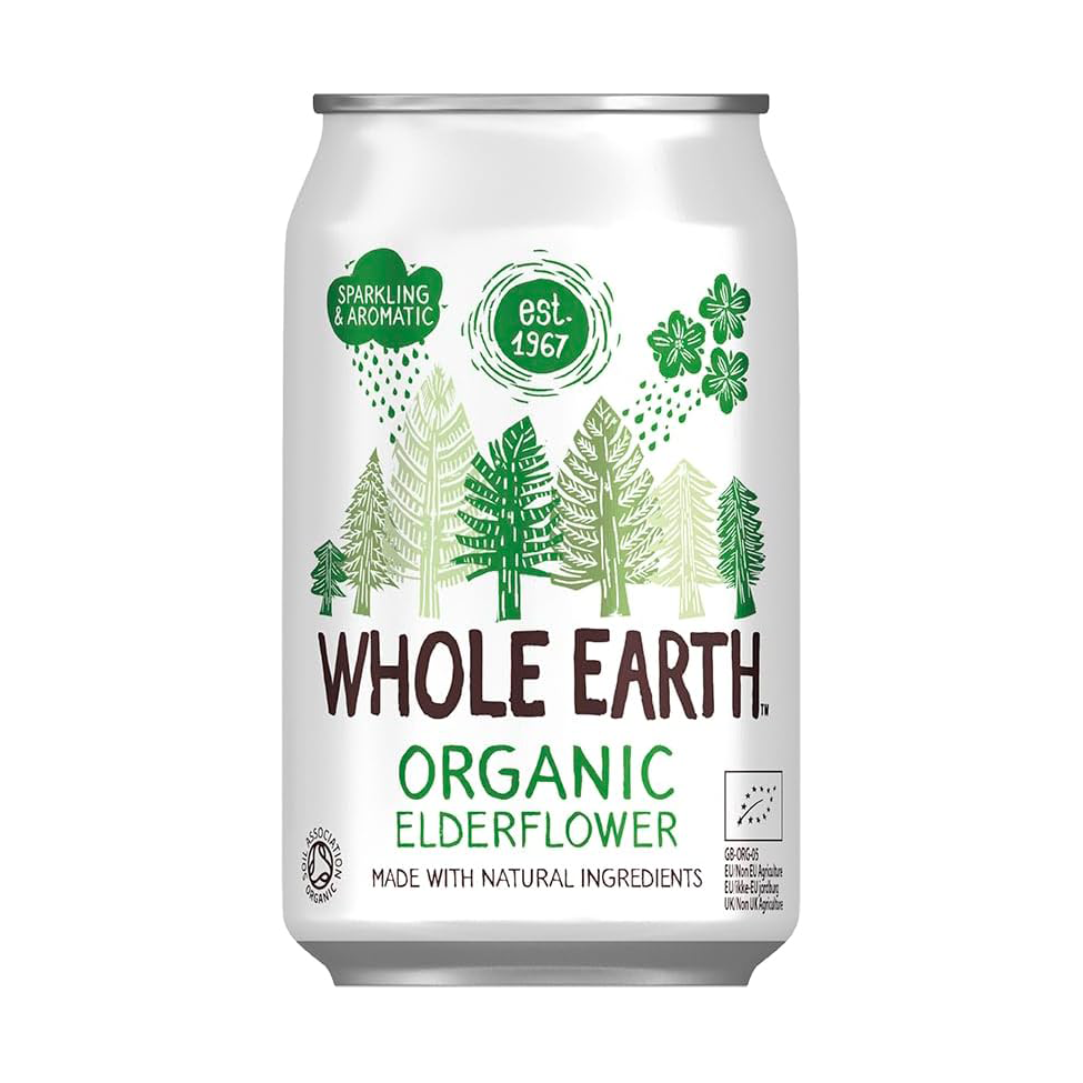 Refresco de sauco bio Whole Earth 330ml.