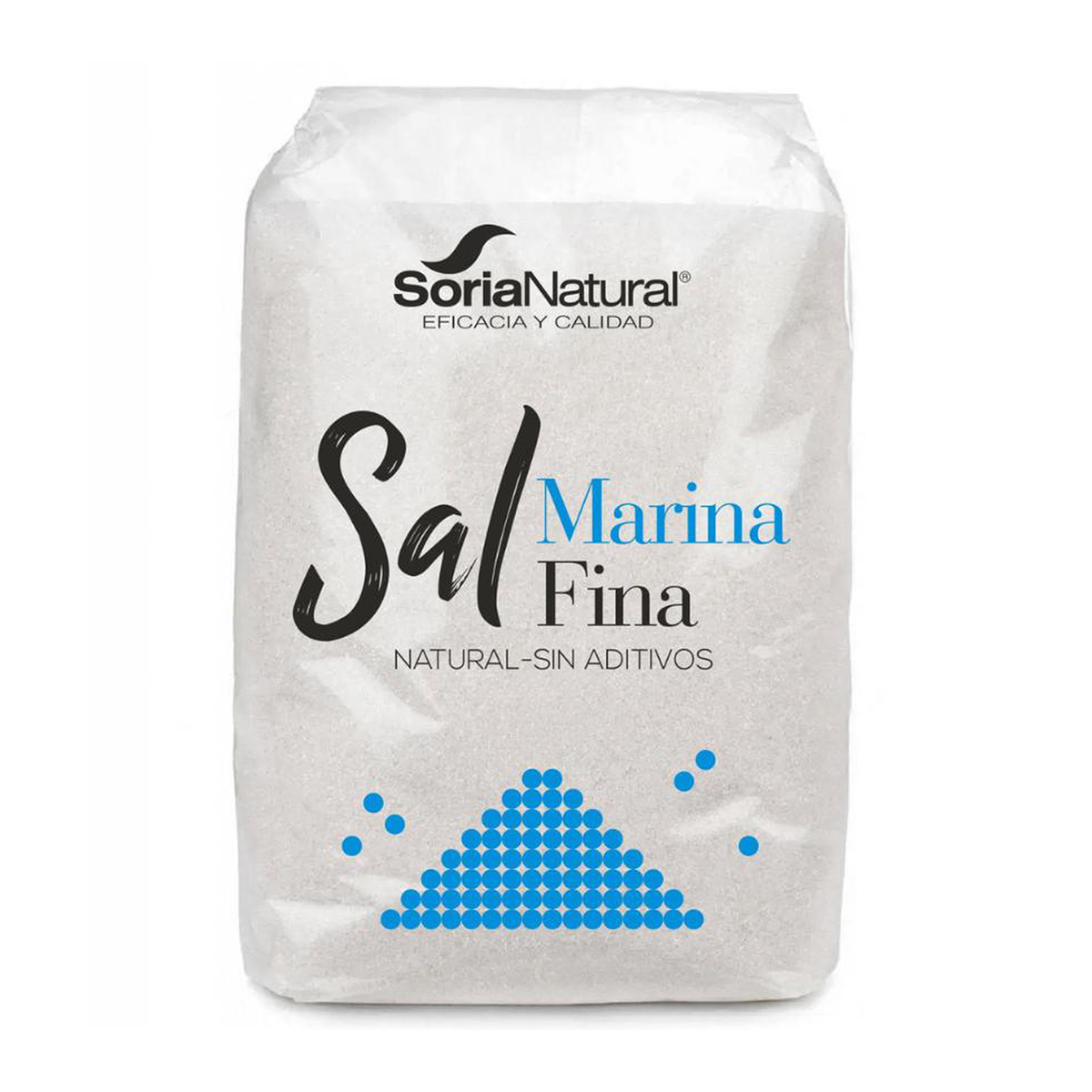 Sal marina fina Soria Natural 1kg. 