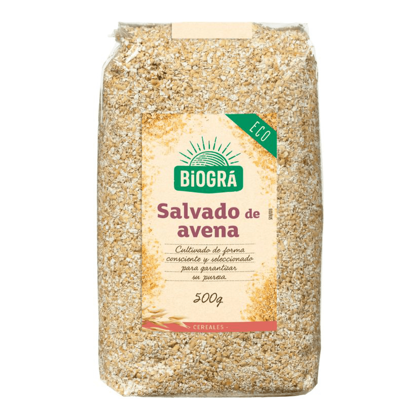 Salvado de avena puro bio Biográ 500g. en Biosano