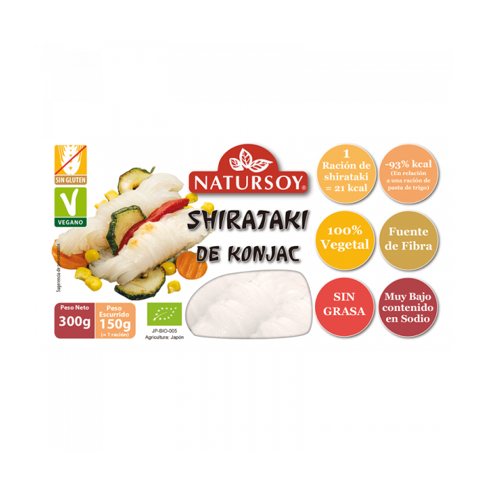 Shirataki de konjac Natursoy 300g.