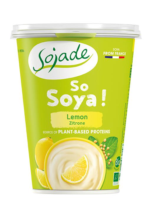 Yogur de soja limón Sojade 400g.