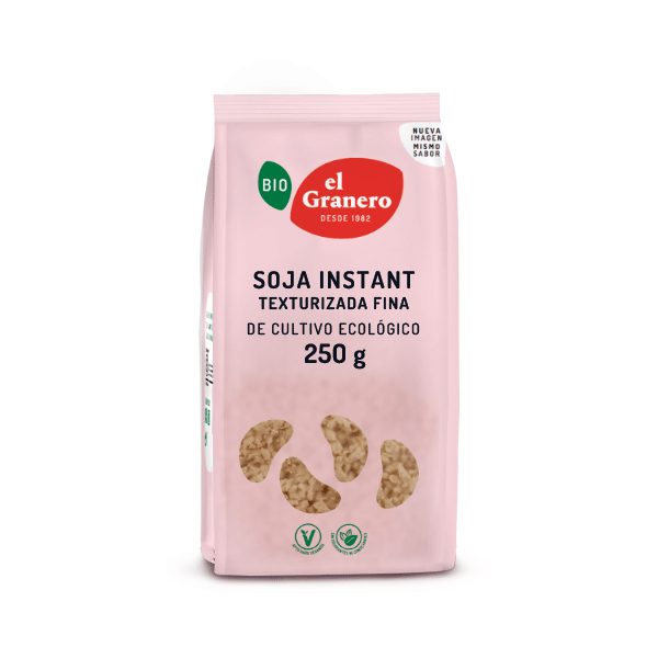 Soja texturizada fina instant bio El Granero 250g.