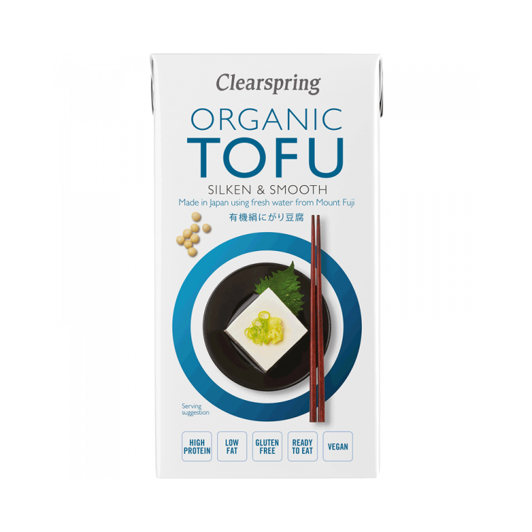 Tofu sedoso japonés ecológico Clearspring 300 gramos