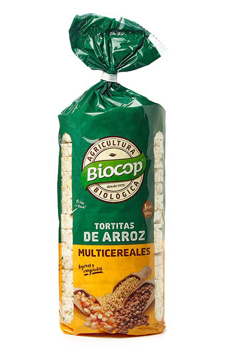 Tortitas arroz multicereal Biocop 200g.