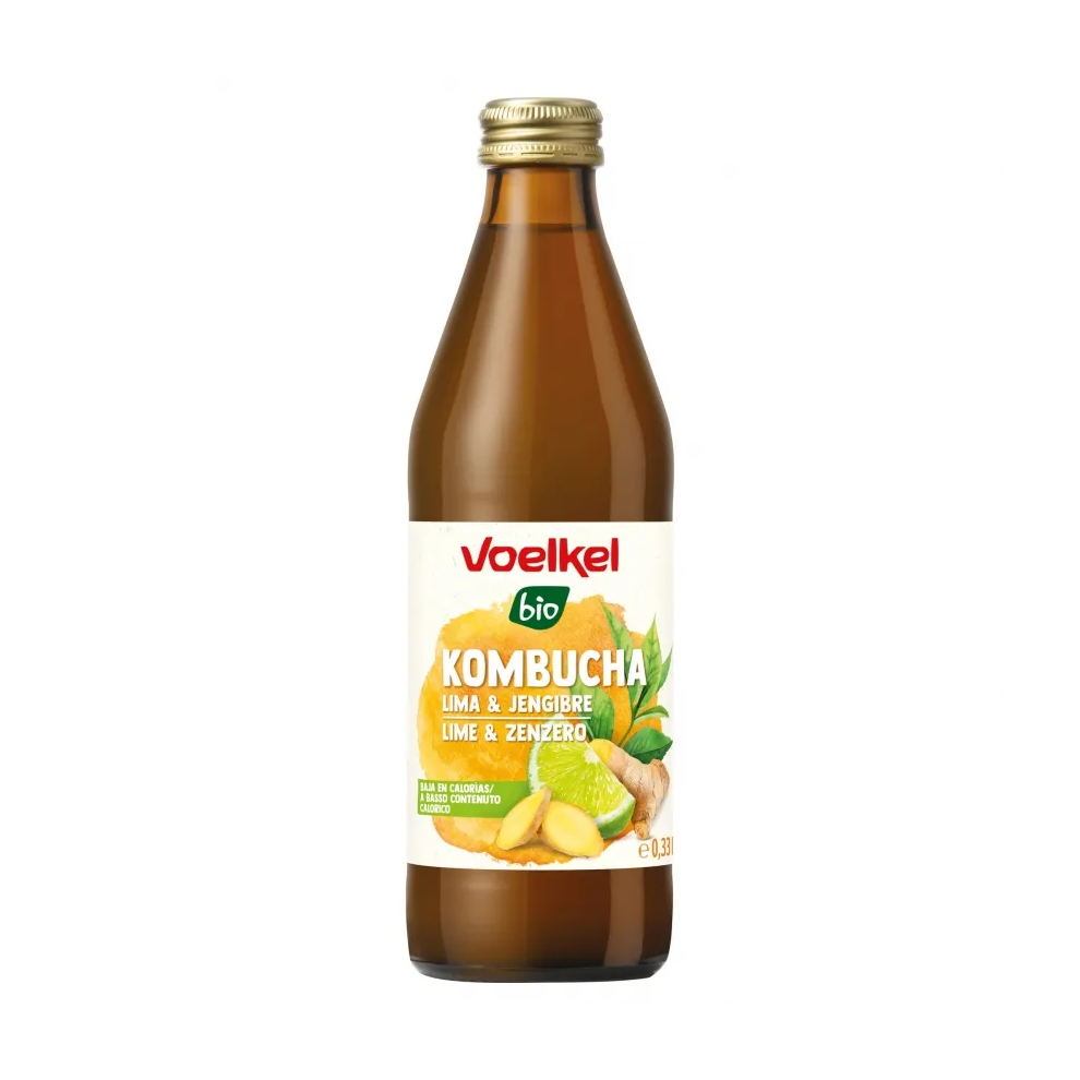 Kombucha de Lima y Jengibre bio Voelkel