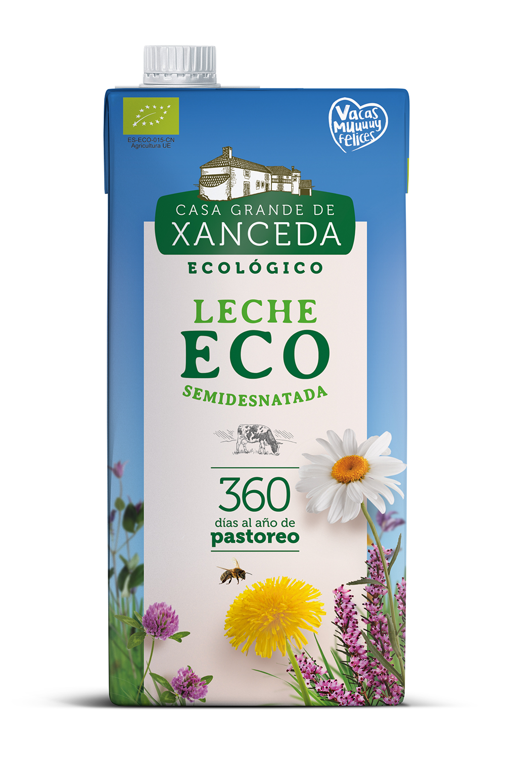 Leche Xanceda semidesnatada bio 1 litro