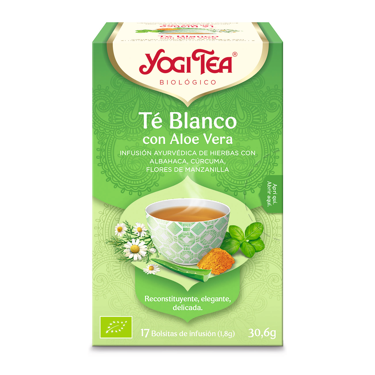 Yogi Tea té blanco con aloe vera