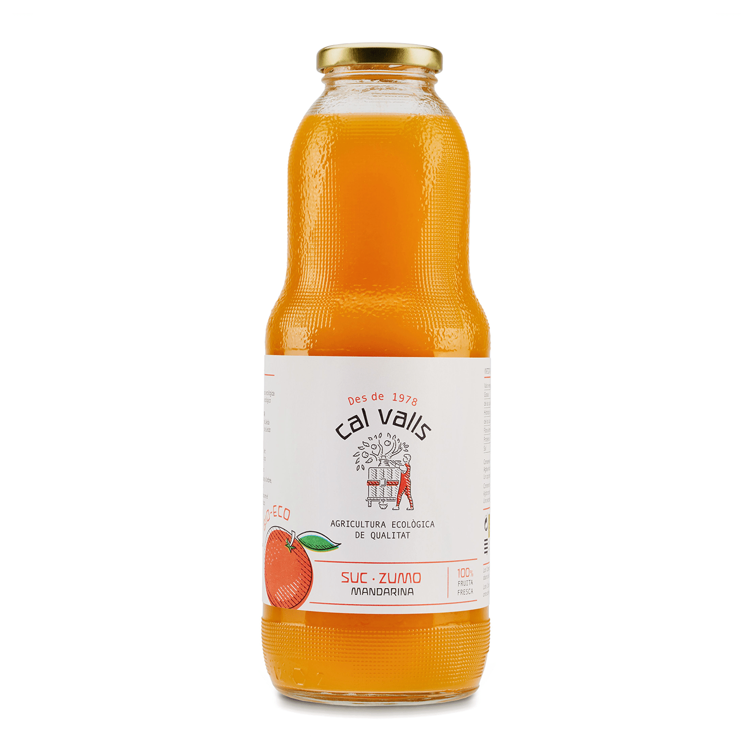 Zumo mandarina ecológico Cal Valls 1 litro