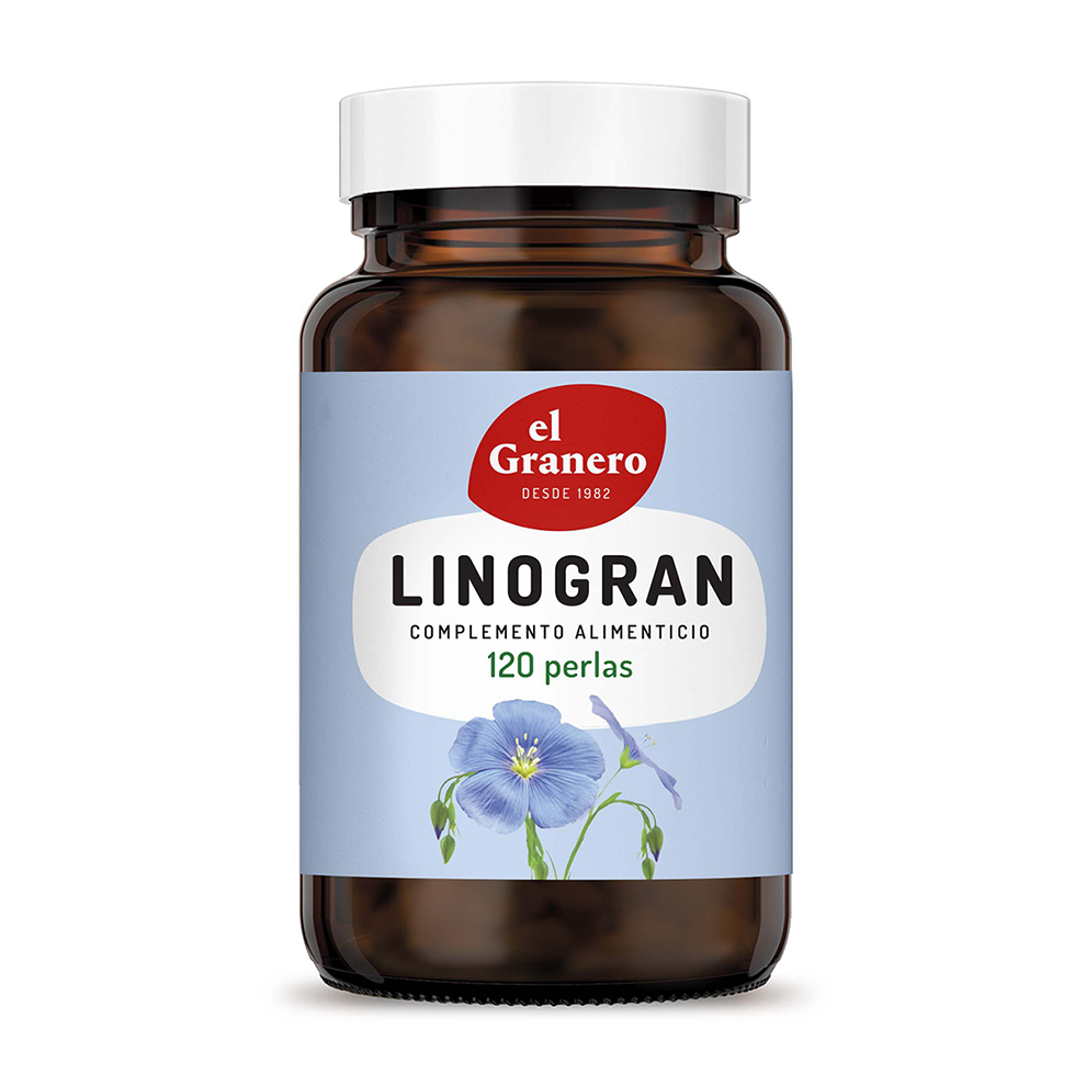 Linogran aceite de lino El Granero 120 perlas 675mg. en Biosano