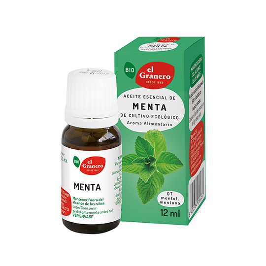 Aceite esencial de menta bio El Granero Integral 12ml. 