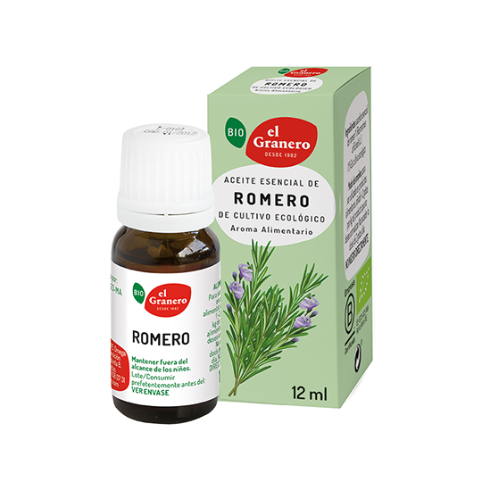 Aceite esencial de romero bio El Granero Integral 12ml. 