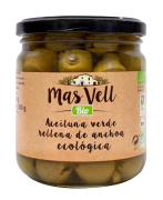 Aceituna Verde rellena de anchoa Mas Vell 350g.