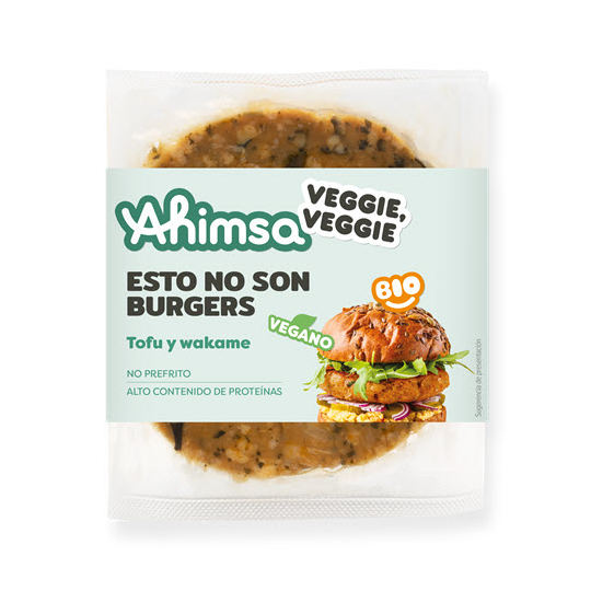 Hamburguesas tofu algas bio Ahimsa 150g. 