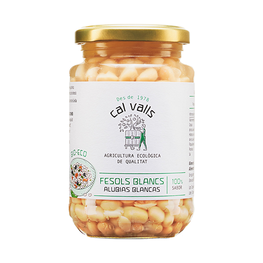 Alubias blancas cocidas eco Cal Valls 220g.