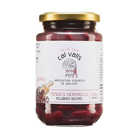 Alubias rojas cocidas eco Cal Valls 220g.