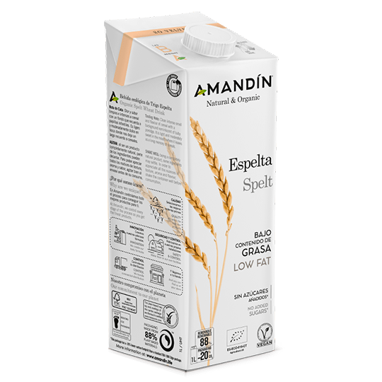 Bebida de espelta Amandin 1l.