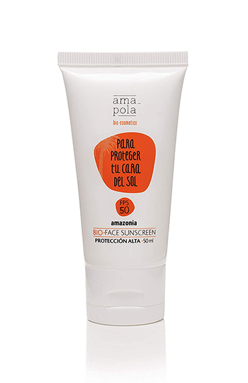 Amapola Protector solar ecológico para la cara FPS 50