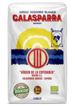 Arroz blanco de Calasparra envase plástico 1kg.