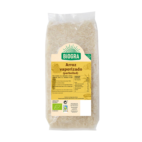 Arroz vaporizado (precocido) Biográ 500g.