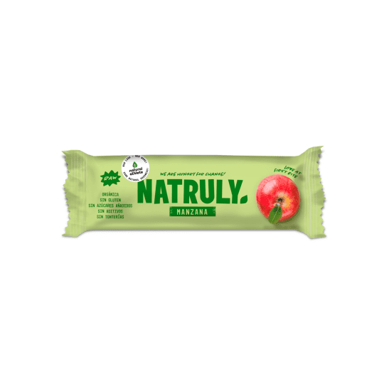 Barrita de Manzana ecológica sin gluten Natruly