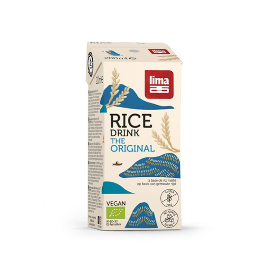 Bebida arroz original Rice Drink Lima 200ml.