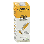Bebida de avena sin gluten Monsoy 1l. Pack 6 unidades - Ítem1