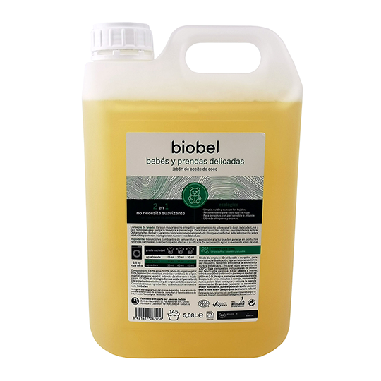 Jabón bebés y prendas delicadas eco Biobel 5l.