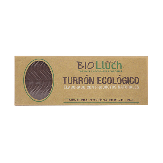 Biolluch Turrón ecológico Praliné negro