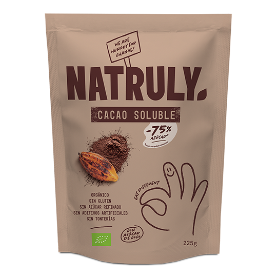 Cacao soluble ecológico y sin gluten Natruly