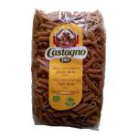 Macarrones trigo integral Castagno 500g.