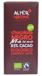 Chocolate negro 85% mascao Alternativa3 80g.