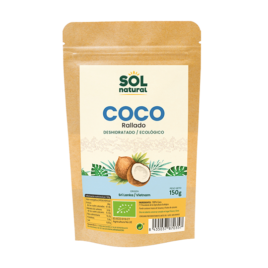 Coco rallado ecológico deshidratado Sol Natural