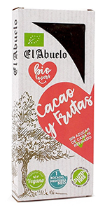 Turrón ecológico de cacao y fruta Biolovers El Abuelo