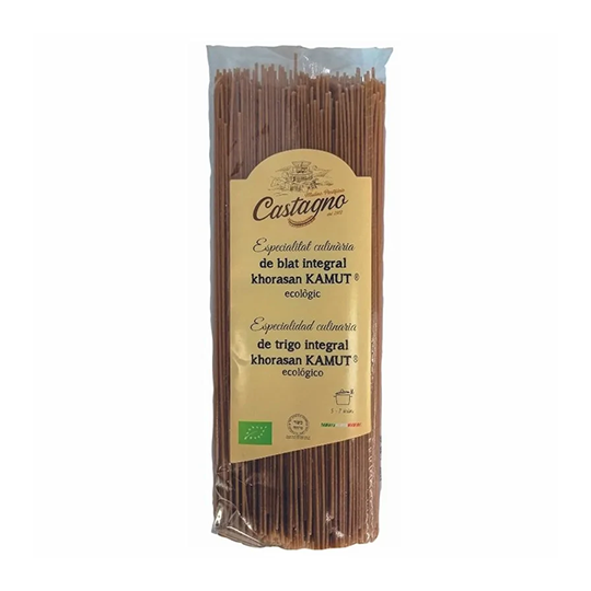 Espaguetis de kamut integral Castagno 500g.