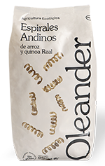 Espirales de arroz y quinoa Oleander 500g.