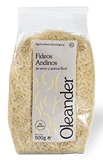 Fideos andinos sin gluten Oleander 500g..