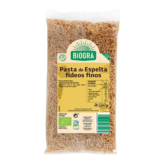 Fideo fino de espelta Biográ 250g. 