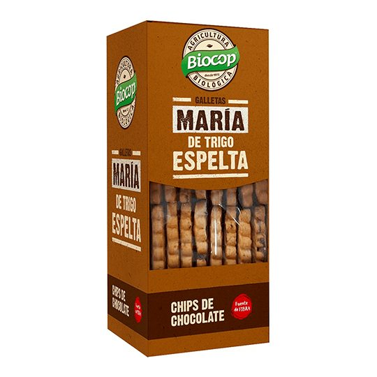 Galleta María de espelta con chips de chocolate Biocop