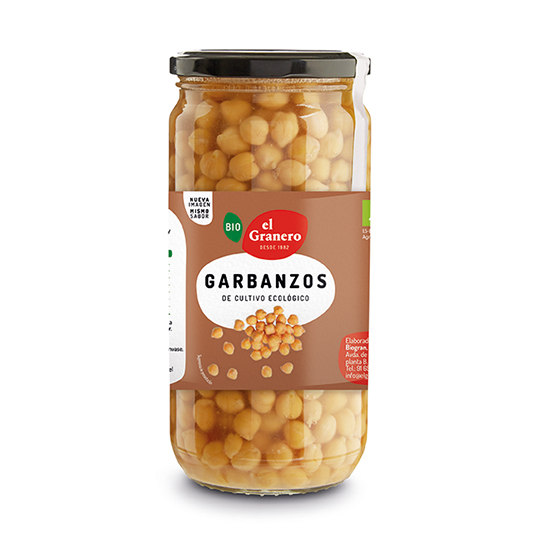 Garbanzos cocidos ecológicos El Granero Integral