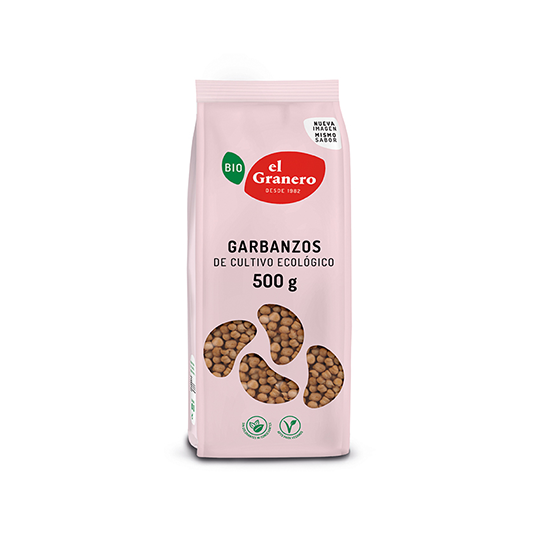 Garbanzos bio El Granero Integral 500g.