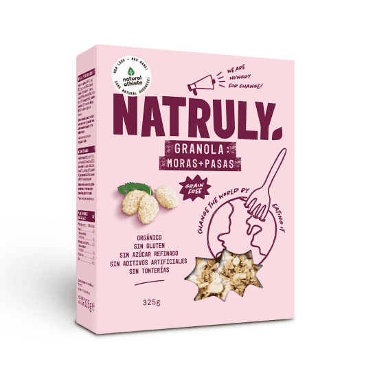 Granola ecológica de moras y pasas Natruly