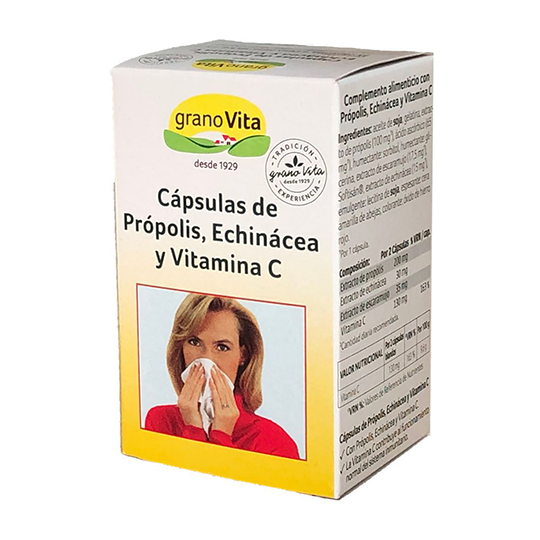 Cápsulas de Própolis, Echinácea y Vitamina C Granovita
