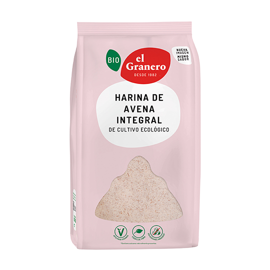Harina de avena integral bio El Granero Intergal 1kg.
