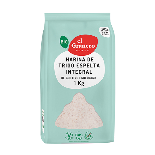 Harina de espelta integral bio El Granero Integral 1kg.