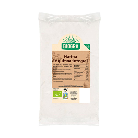 Harina de quinoa integral Biográ 500g.