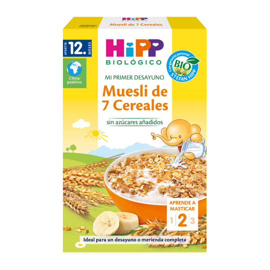 Hipp Muesli 7 cereales ecológicos 200 gramos