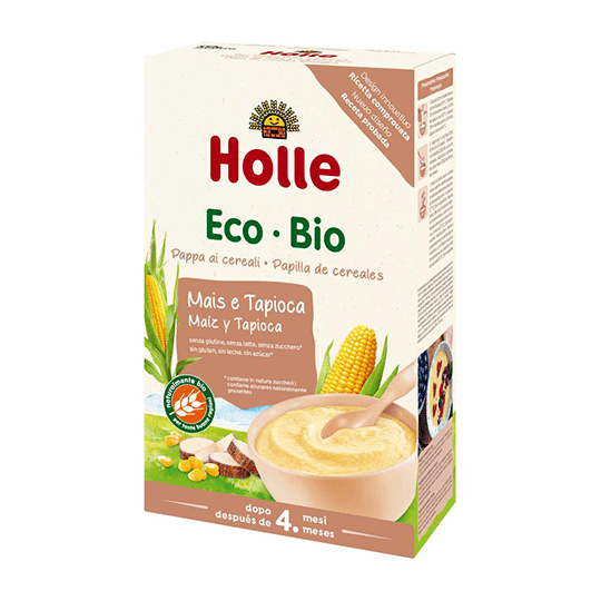 Papilla ecológica de maíz y tapioca Holle 250 gramos