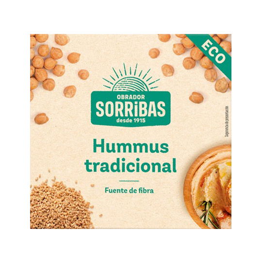 Hummus tradicional Obrador Sorribas 240g.